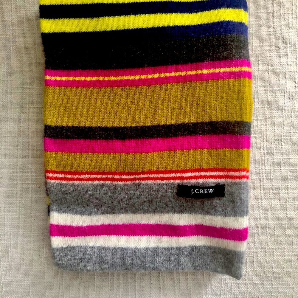 JCrew Wool Scarf Multi Colored